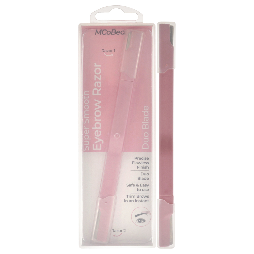 Super Smooth Eye Brow Razor Duo Blade by MCoBeauty for Women - 1 Pc Razor